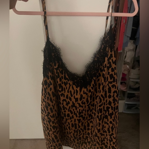 NWT size 1X BP leapard print and black lace tank - Picture 3 of 6